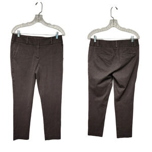 Ann Taylor Loft Julie Skinny Dotted Multicolor Brown Pants Size 4